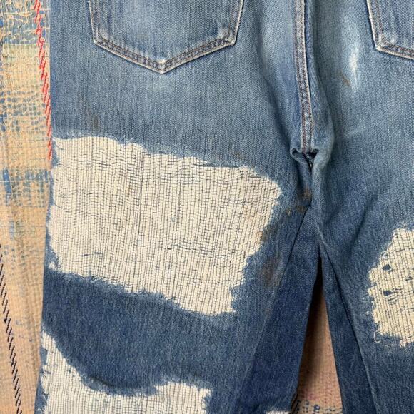 Custom wide leg baggy flared jeans size 36 x 34 - Picture 5 of 6